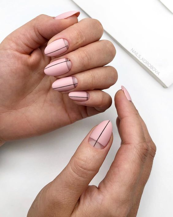 30 Easy and Beautiful Line Nail Art Designs