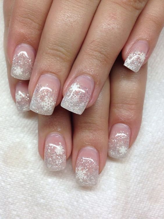 35 Pretty Snowflake Nail Designs Ideas