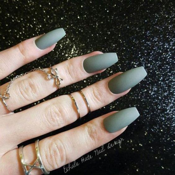 38 Trendy Army Green Nail Designs