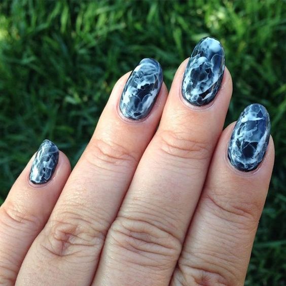 28 Smoke Nail Art Designs and Ideas