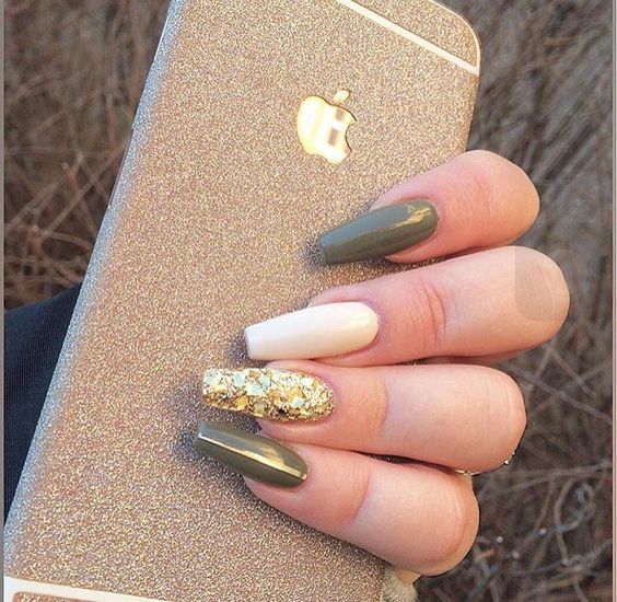 38 Trendy Army Green Nail Designs