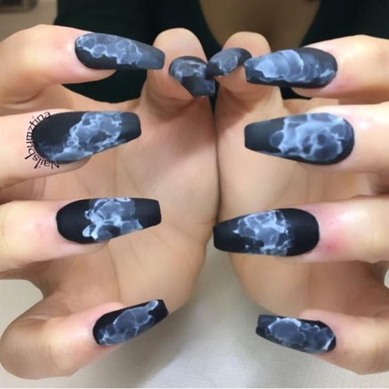 28 Smoke Nail Art Designs and Ideas