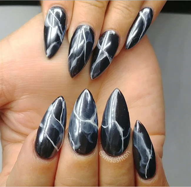 28 Smoke Nail Art Designs and Ideas