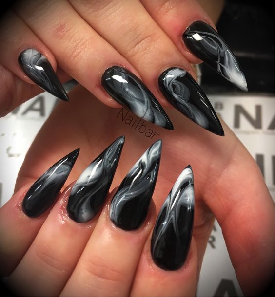 28 Smoke Nail Art Designs and Ideas