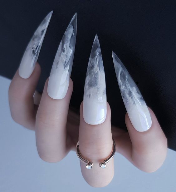 28 Smoke Nail Art Designs and Ideas