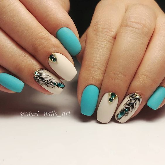 25 Gorgeous Peacock Nail Art Designs