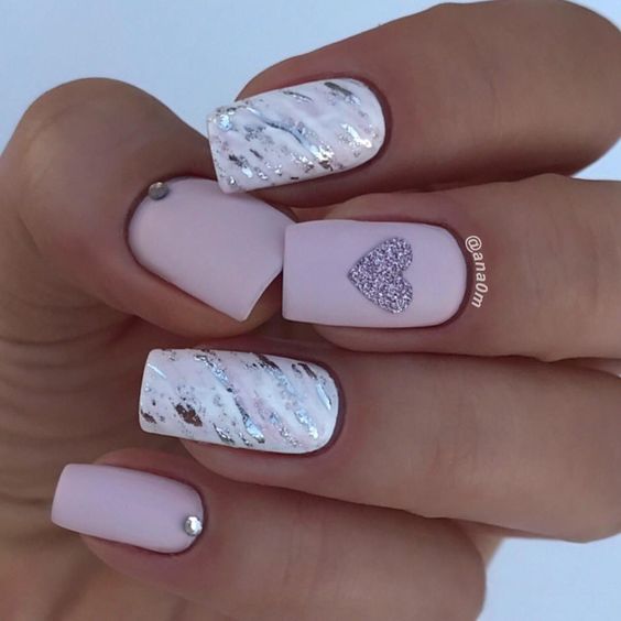 40 Adorable Heart Nail Designs For Valentine's Day