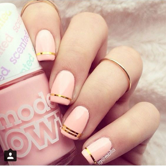 30 Easy and Beautiful Line Nail Art Designs