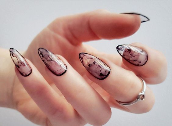 28 Smoke Nail Art Designs and Ideas