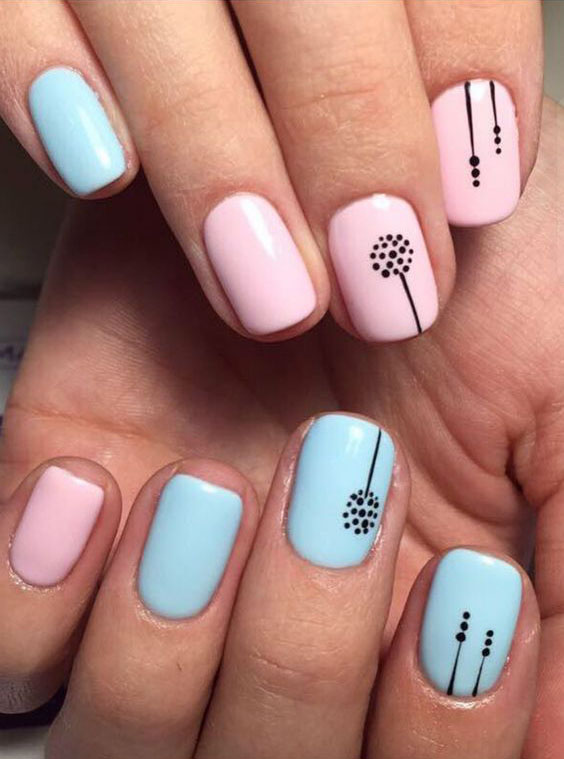 30 Easy and Beautiful Line Nail Art Designs