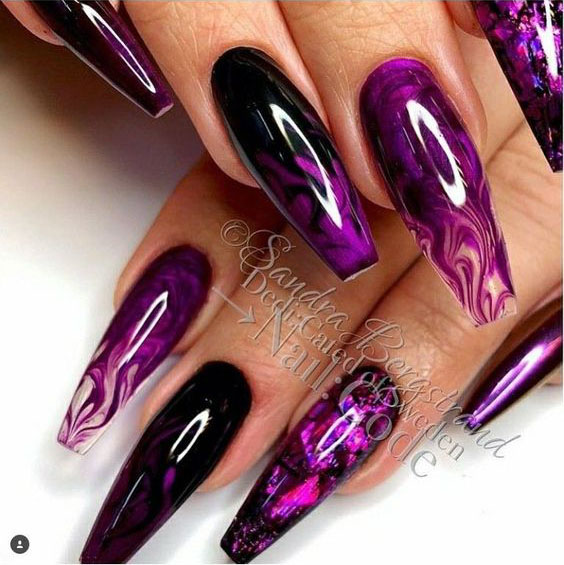 28 Smoke Nail Art Designs and Ideas