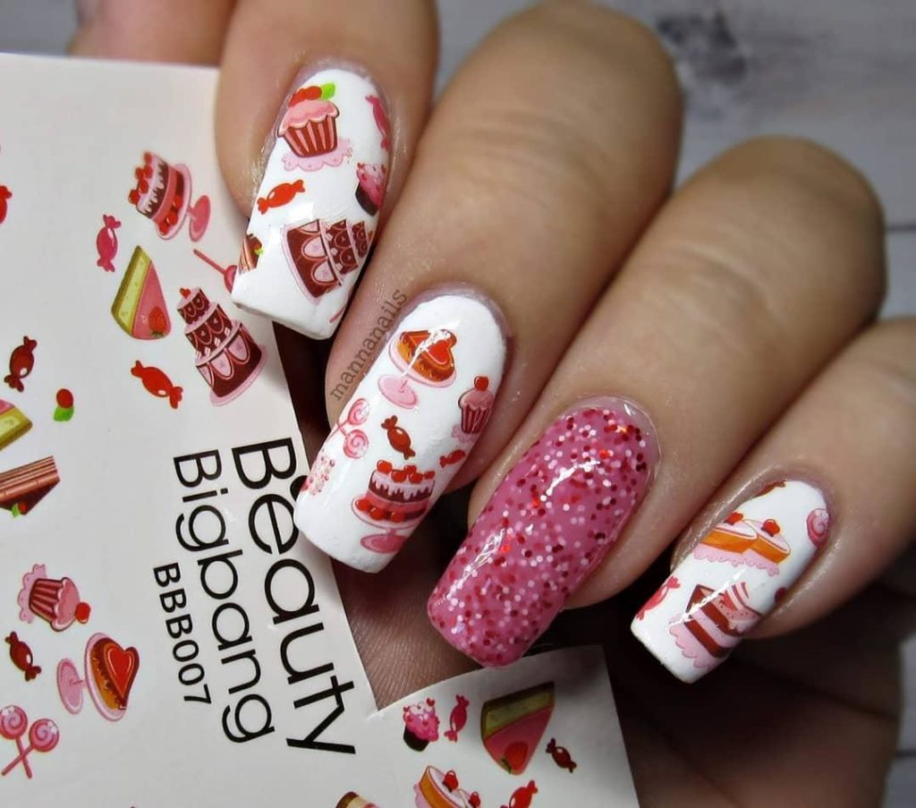 30 Awesome Cake Nail Art Designs