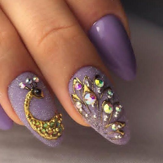 25 Gorgeous Peacock Nail Art Designs