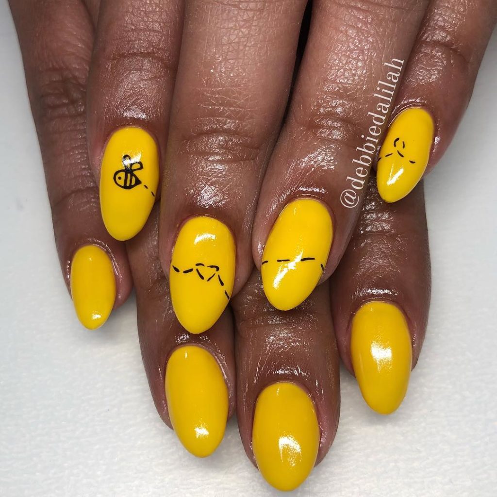 30 Cute Bee Nail Art Designs For Summer