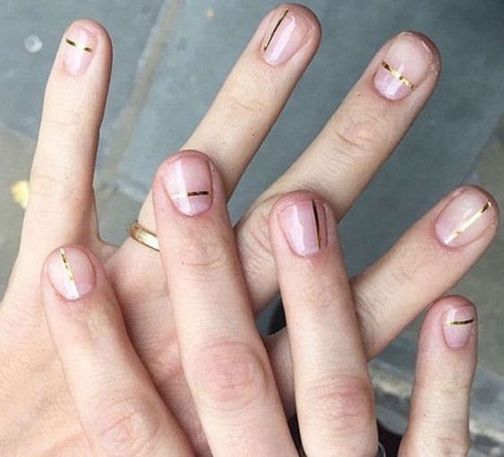 30 Easy and Beautiful Line Nail Art Designs