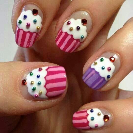 30 Awesome Cake Nail Art Designs