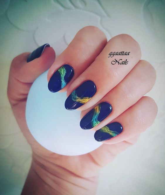 28 Smoke Nail Art Designs and Ideas