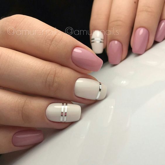 30 Easy and Beautiful Line Nail Art Designs