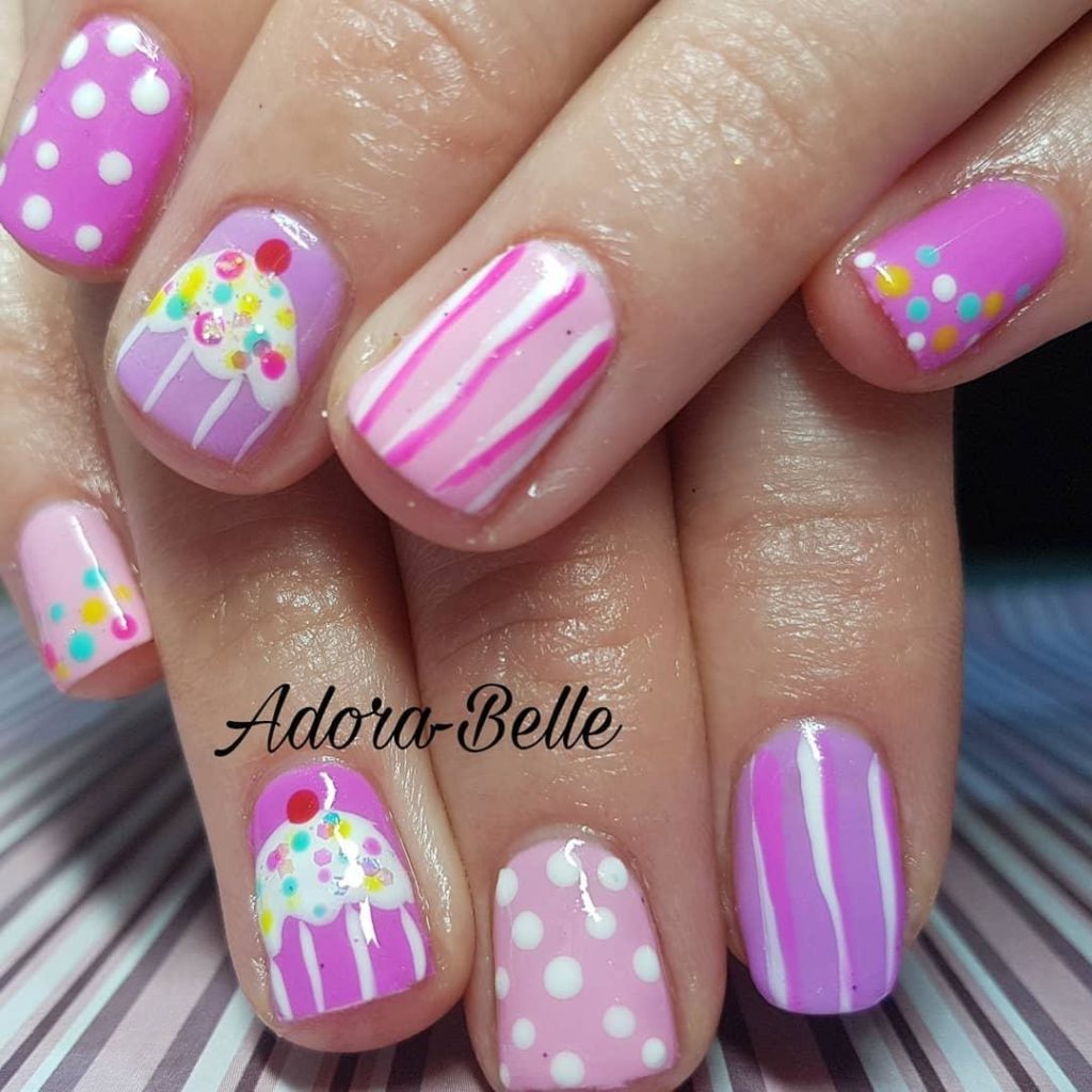 30 Awesome Cake Nail Art Designs