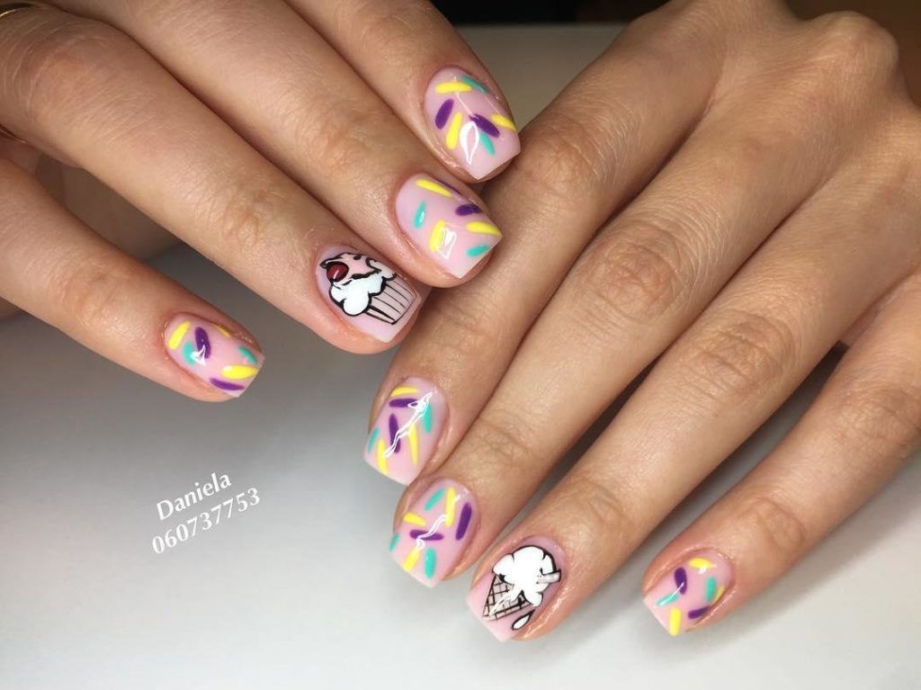 30 Awesome Cake Nail Art Designs