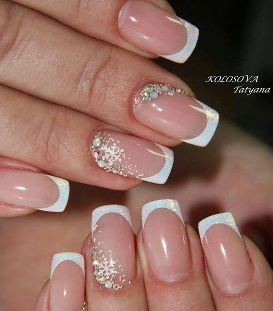 35 Pretty Snowflake Nail Designs Ideas