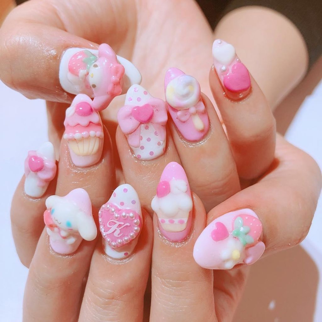 30 Awesome Cake Nail Art Designs