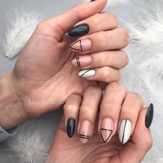 30 Easy and Beautiful Line Nail Art Designs