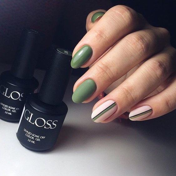 38 Trendy Army Green Nail Designs