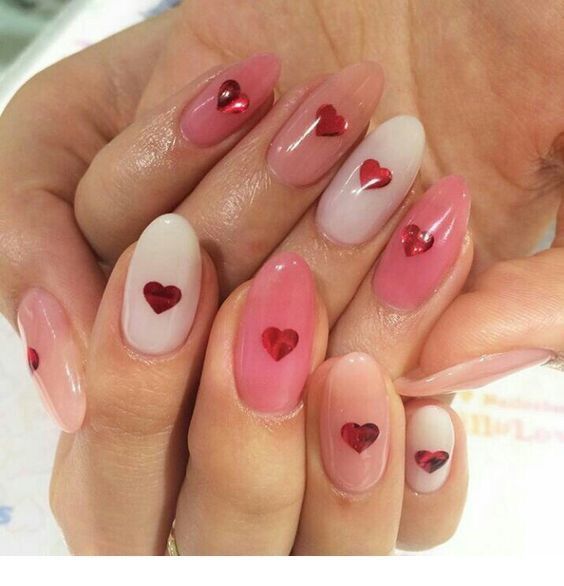 40 Adorable Heart Nail Designs For Valentine's Day