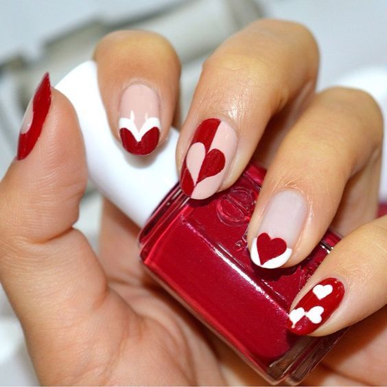 40 Adorable Heart Nail Designs For Valentine's Day