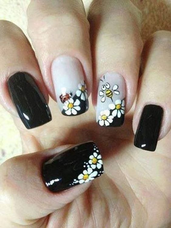 30 Cute Bee Nail Art Designs For Summer