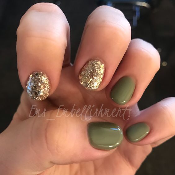 38 Trendy Army Green Nail Designs