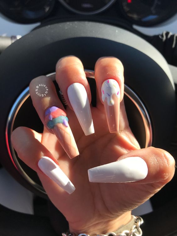 30 Cool Ice Cream Nail Designs For Summer