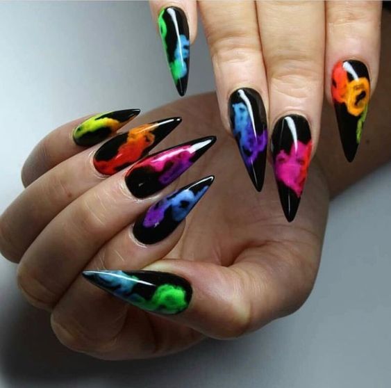 28 Smoke Nail Art Designs and Ideas