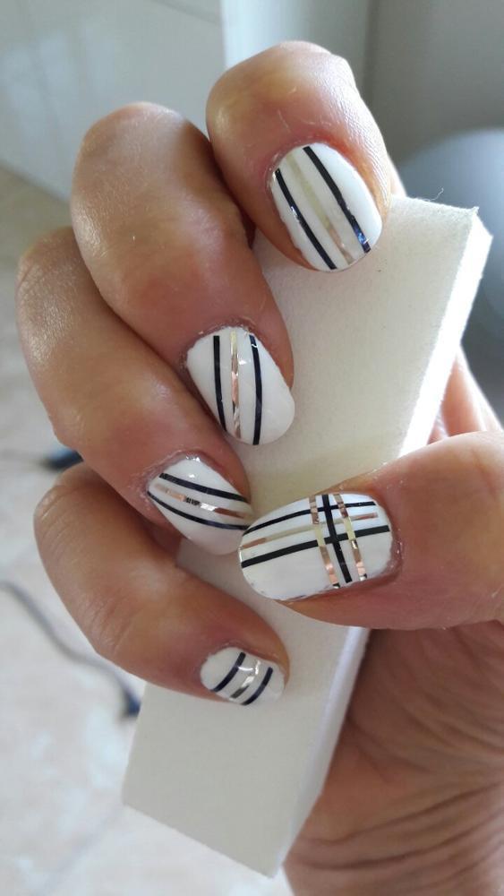 30 Easy and Beautiful Line Nail Art Designs