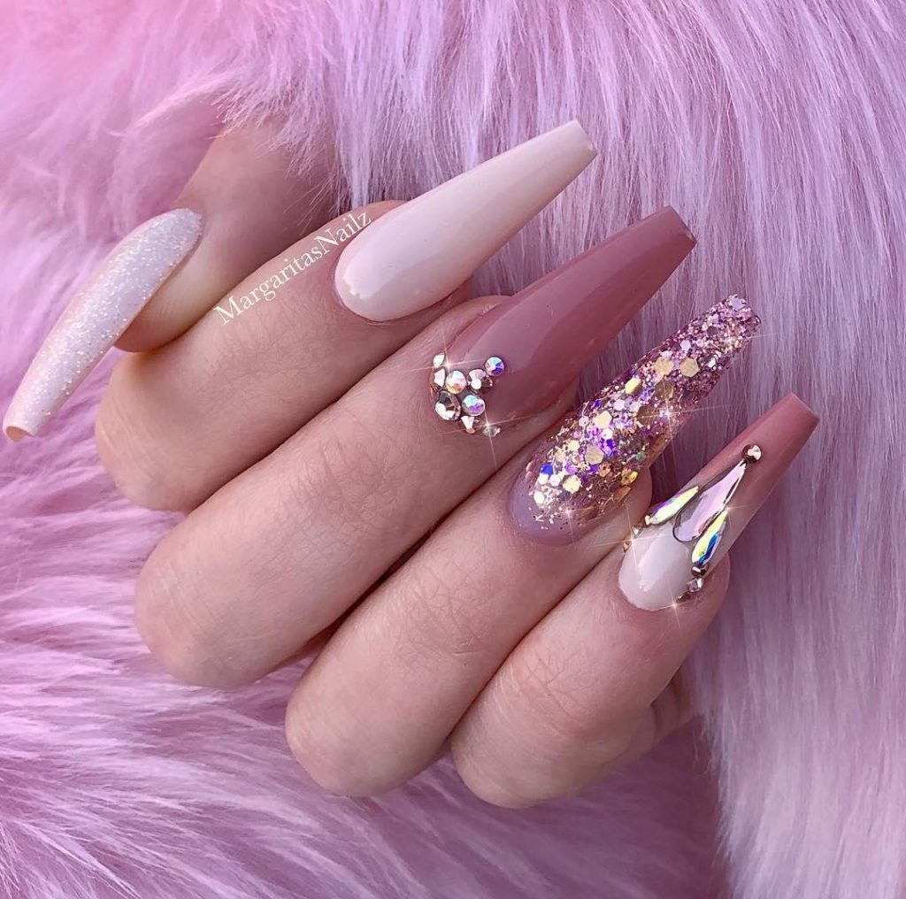 50 Trendy Long Coffin Nail Art Designs