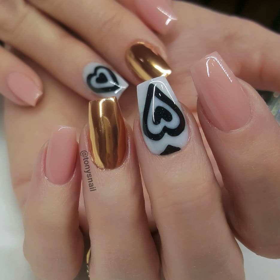 40 Stylish Short Coffin Nail Art Designs