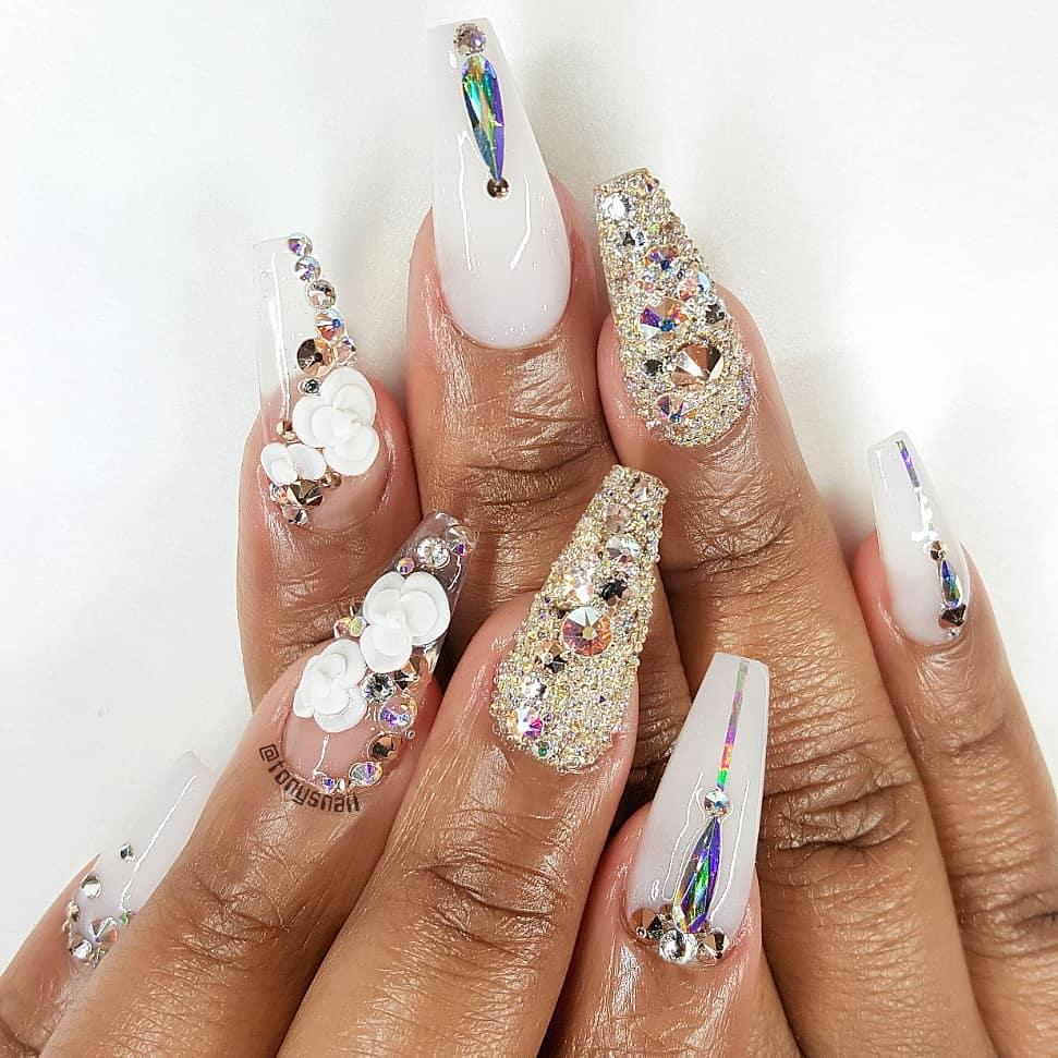 50 Trendy Long Coffin Nail Art Designs