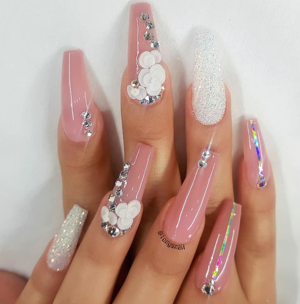 50 Trendy Long Coffin Nail Art Designs