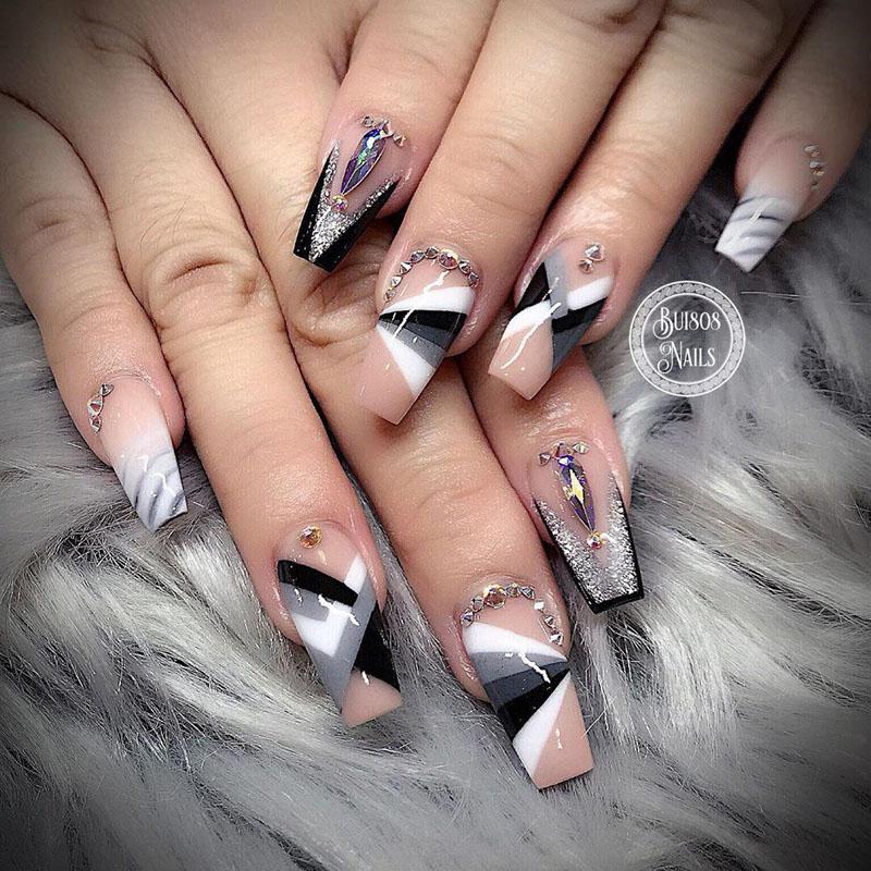 40 Stylish Short Coffin Nail Art Designs