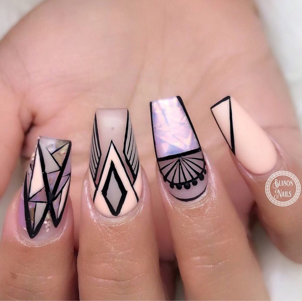 40 Stylish Short Coffin Nail Art Designs