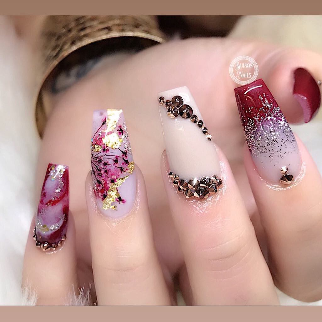 40 Stylish Short Coffin Nail Art Designs