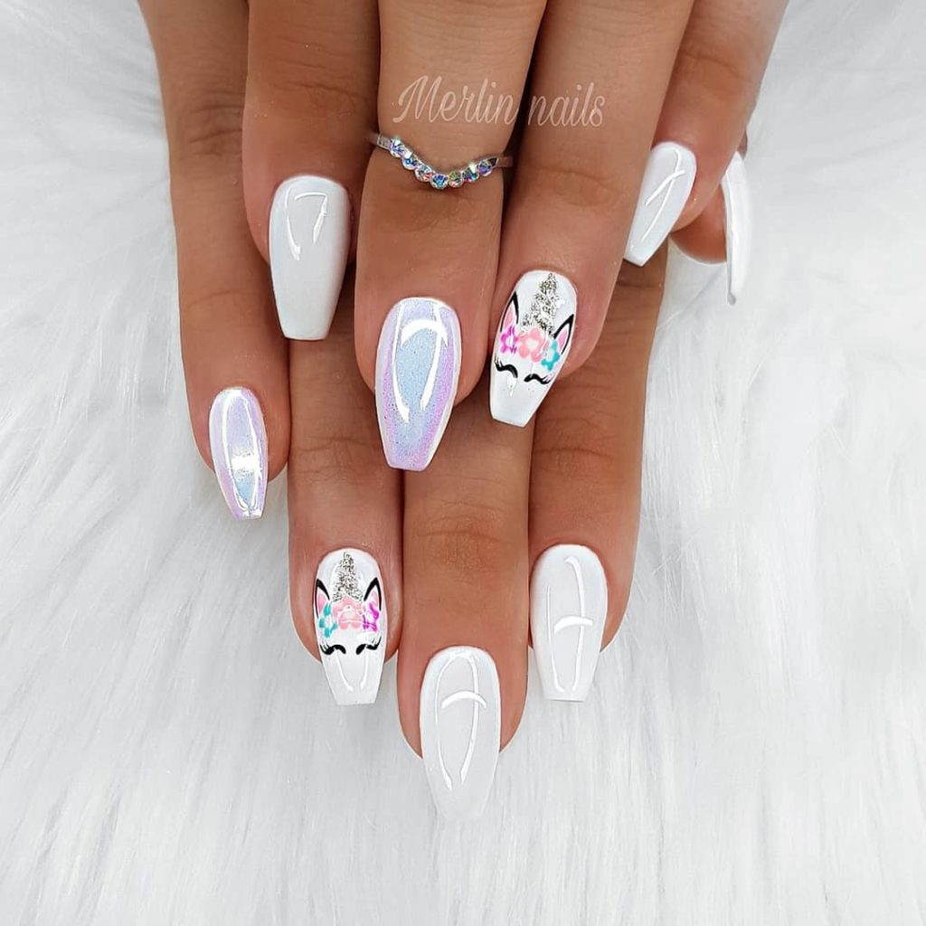 40 Stylish Short Coffin Nail Art Designs