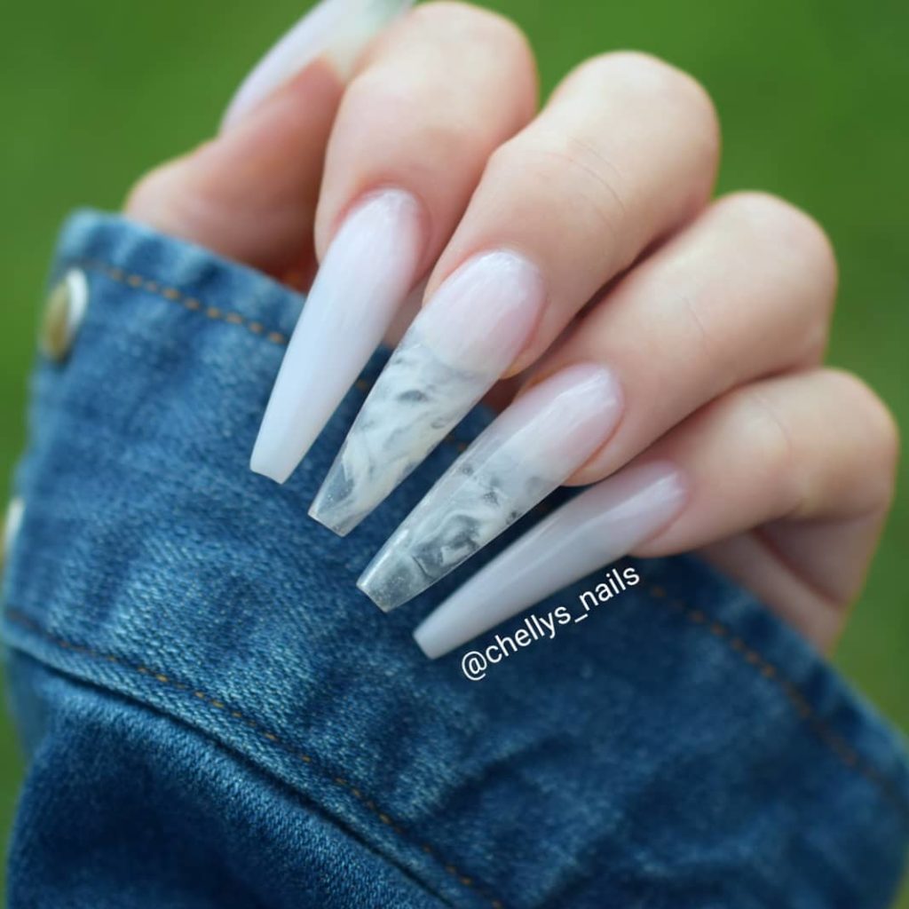 50 Trendy Long Coffin Nail Art Designs