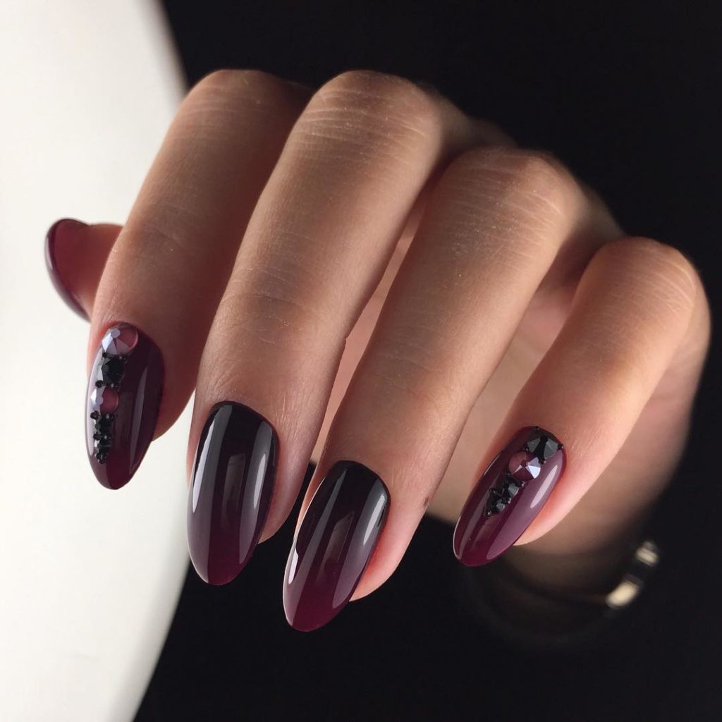 55 Pretty and Awesome Burgundy Nail Art Designs