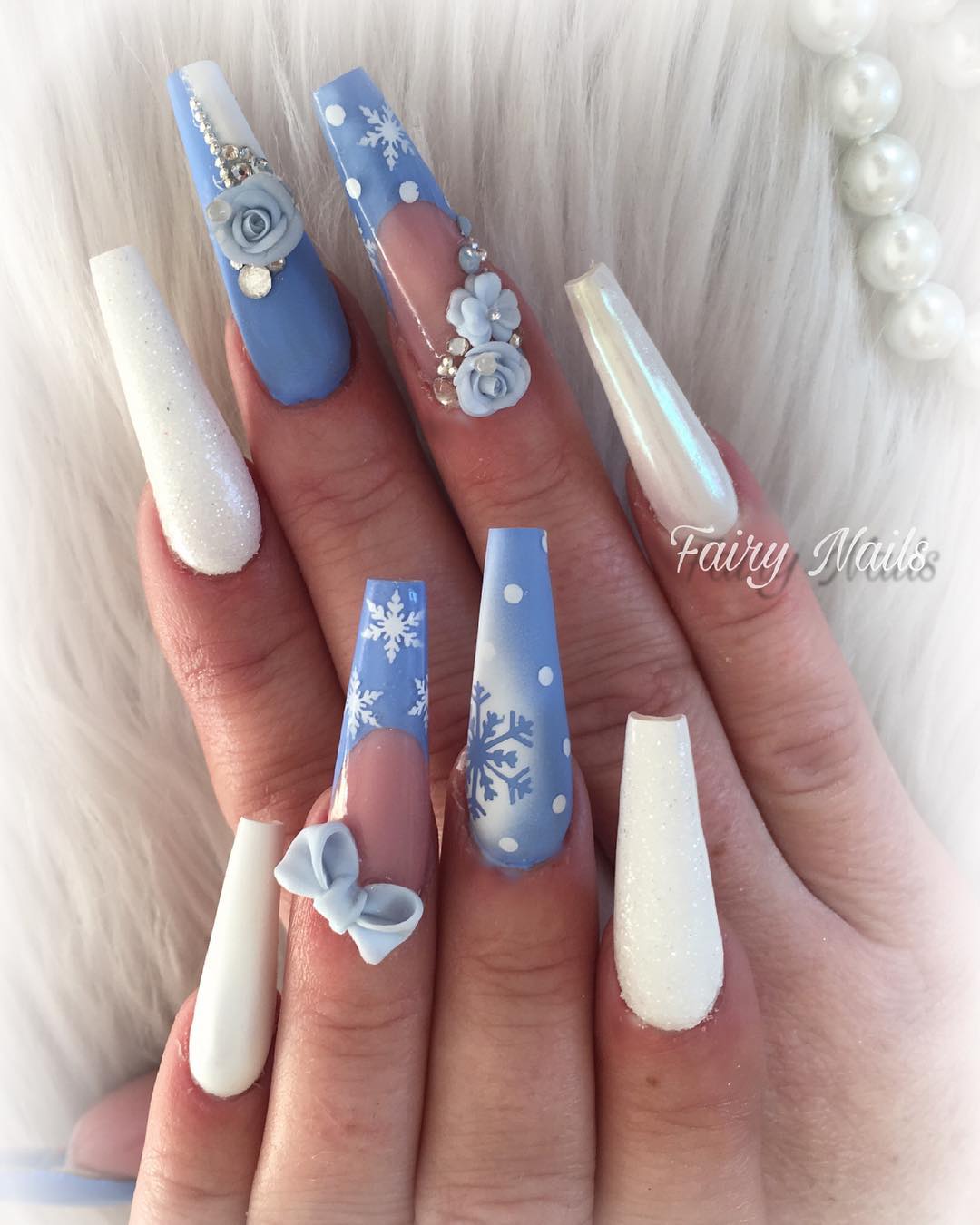 60 Elegant 3D Flower Nail Art Designs