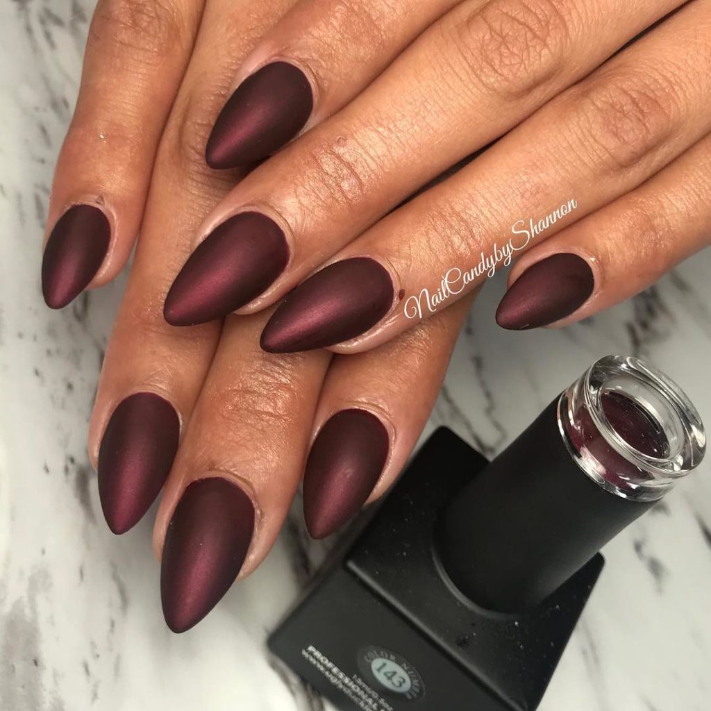 55 Pretty and Awesome Burgundy Nail Art Designs