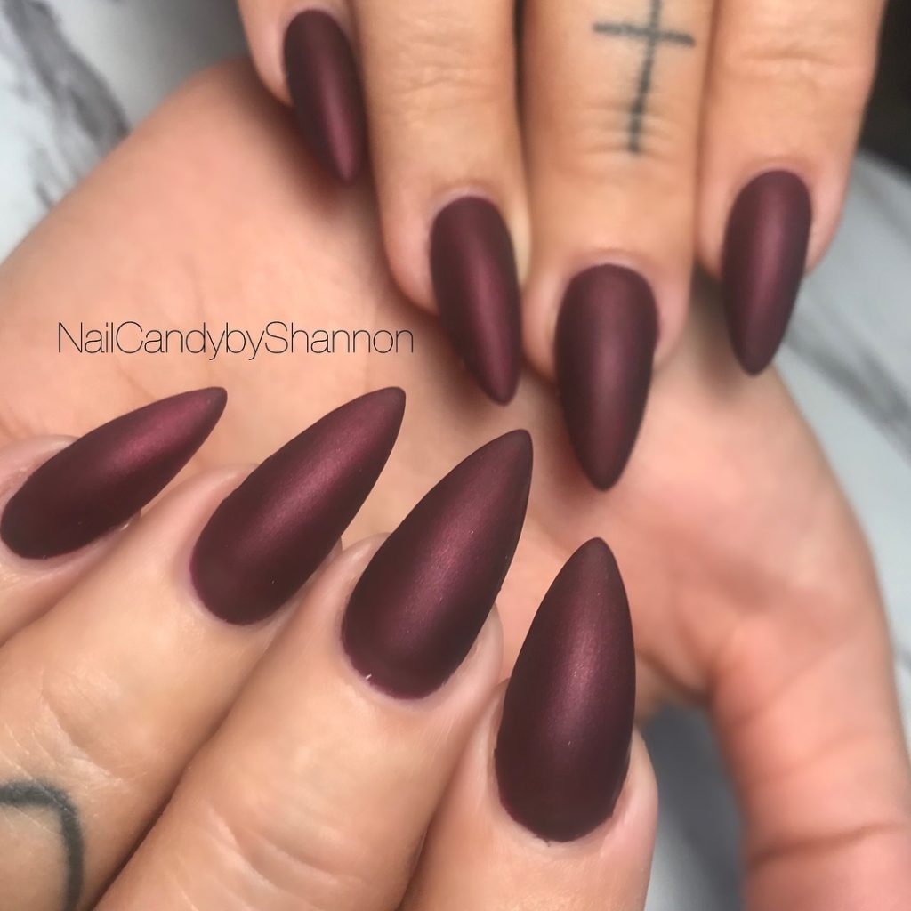 55 Pretty and Awesome Burgundy Nail Art Designs