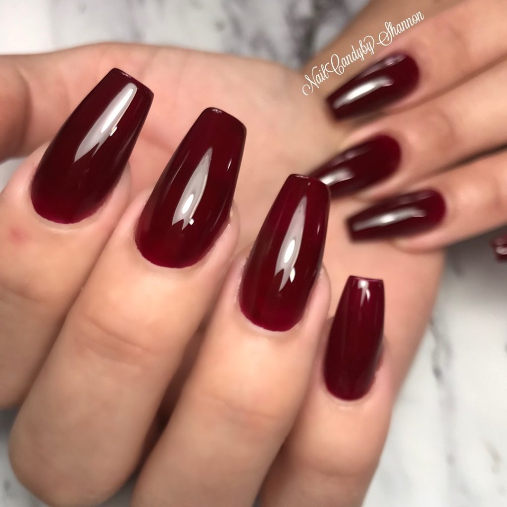 55 Pretty and Awesome Burgundy Nail Art Designs