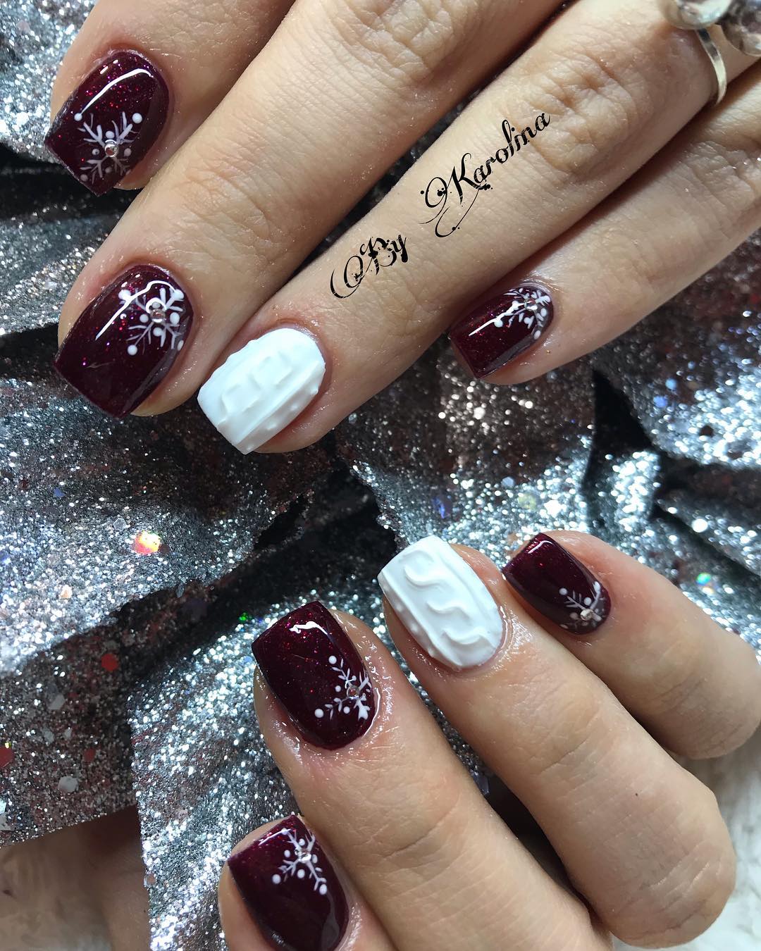 55 Pretty and Awesome Burgundy Nail Art Designs | Style VP | Page 47